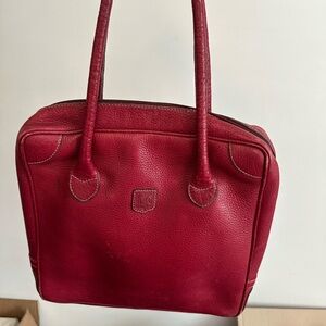 Celine Red Leather Shoulder Bag